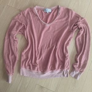 Wildfox pink baggy beach jumper size small